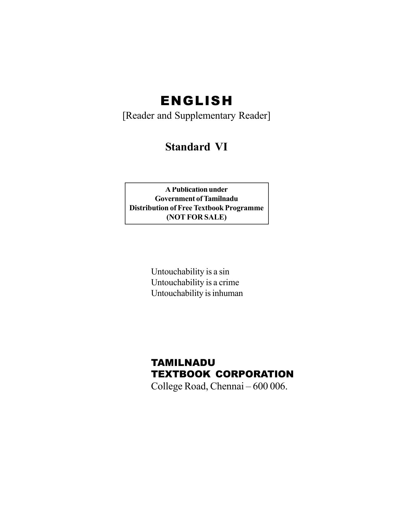 English Coursebook Class 6